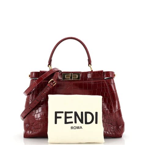 fendi peekaboo 2019|fendi peekaboo crocodile.